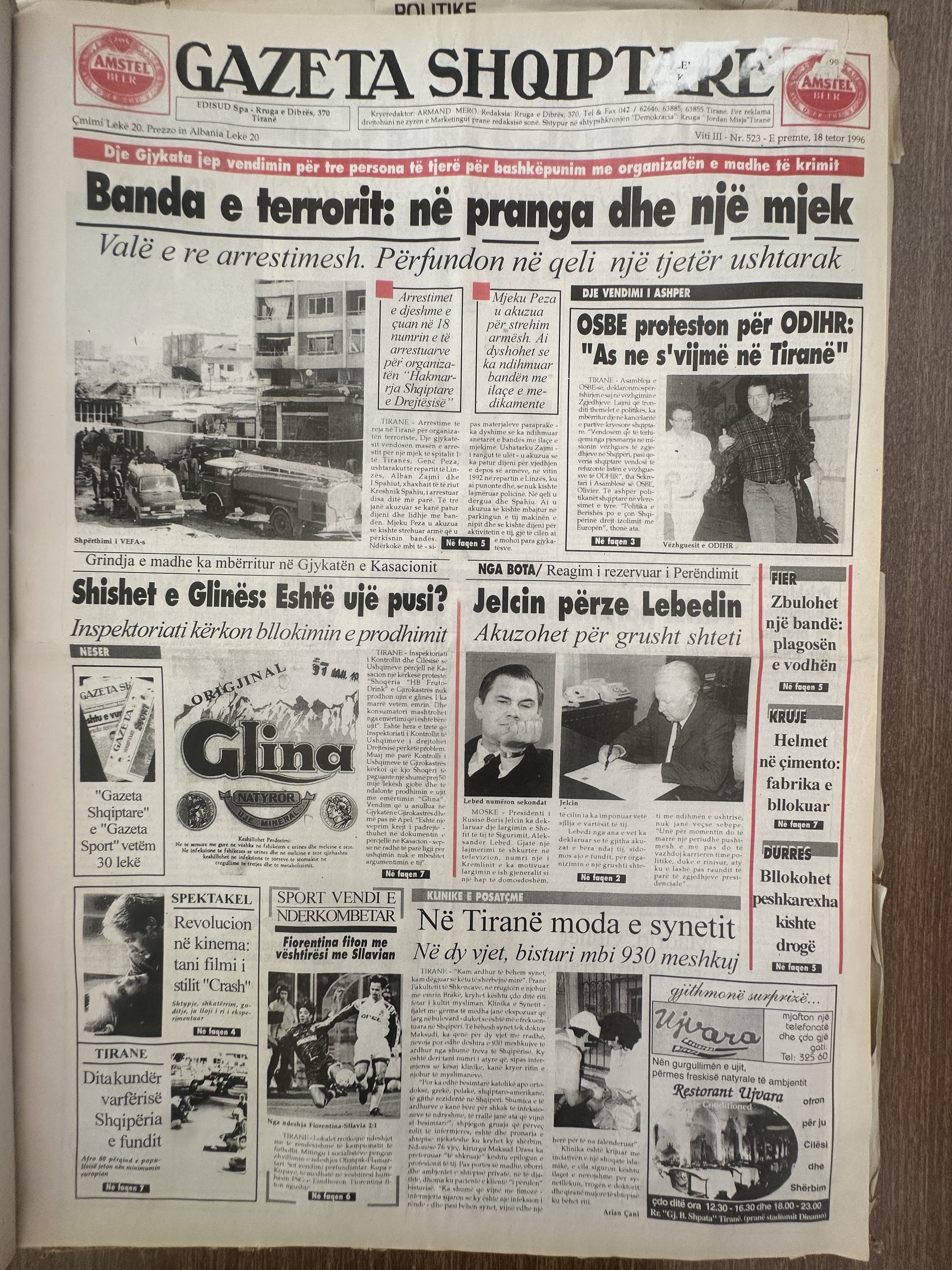 Gazeta Shqiptare 1996-10-18